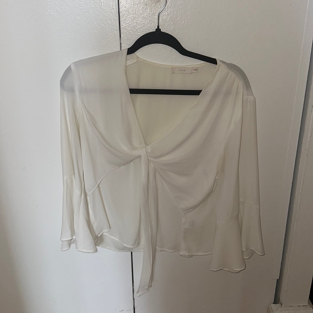 White Lush blouse with bow